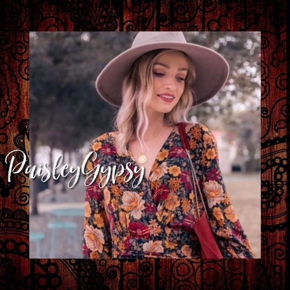 Floral Bohemian V Neck Patchwork Maxi Dress - Picture 11 of 16